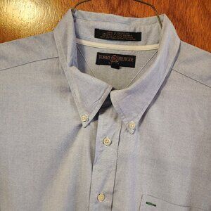 Men's 2XL Tommy Hilfiger Golf Blue Short Sleeve Button Down Shirt